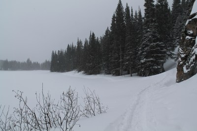Snowshoeing around Bear Lake